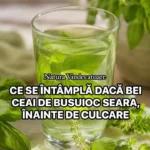 O cană de ceai de busuioc servită înainte de culcare pentru relaxare