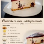 Cheesecake cu vișine - rețetă simplă și delicioasă