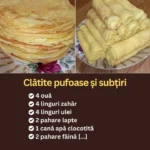 Clătite fine și aerate de casă servite pe o farfurie.