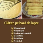 Clătite pufoase cu lapte pe o farfurie, gata de servit.