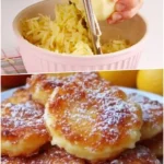 Clătite pufoase cu mărar și iaurt, servite pe un platou.