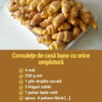Cornulețe fragede și delicioase pe o farfurie, gata de servit.