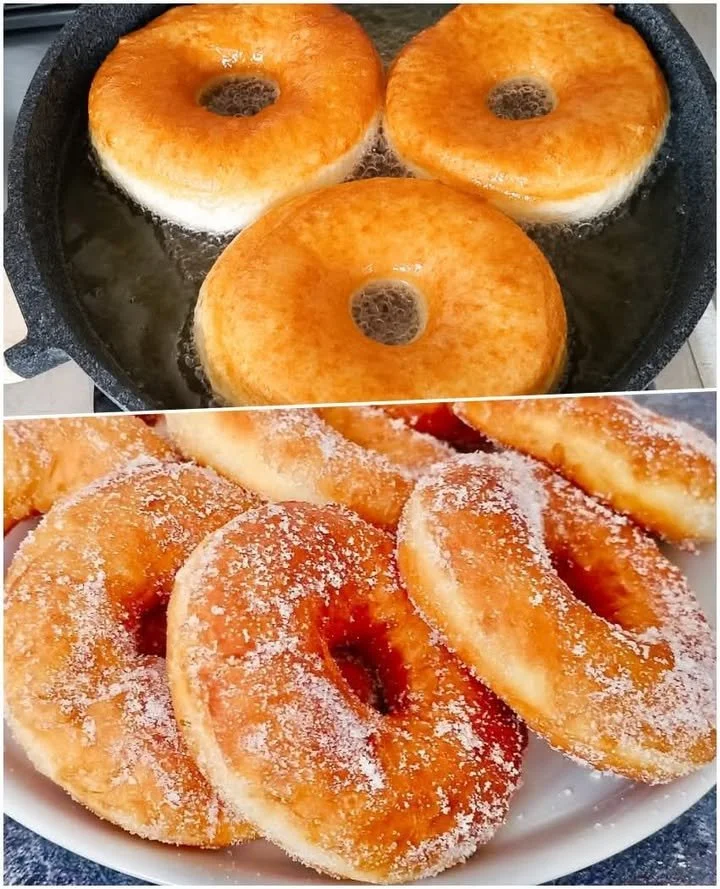 Gogosi simple si pufoase servite calde, ideale pentru deserturi.