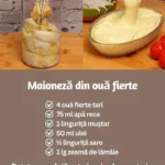 Maioneză preparată din ouă fierte rețetă simplă