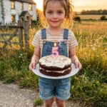 Mica prințesă de la țară la 5 ani, bucurie și veselie în ziua ei specială.