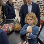 Fetiță de opt ani cerând lapte pe datorie în magazin