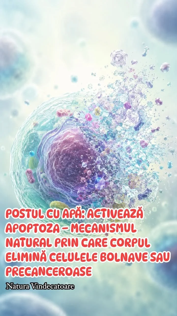 Postul cu apă stimulează apoptoza pentru eliminarea celulelor bolnave.
