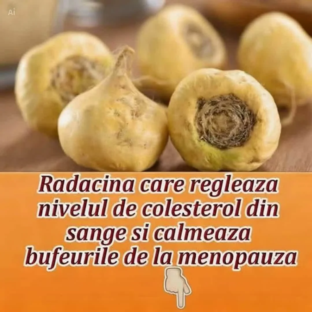 Rădăcină naturală care reglează colesterolul sanguin și reduce bufeurile menopauzale