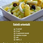 Salată orientală proaspătă și delicioasă, rețetă rapidă pentru orice ocazie