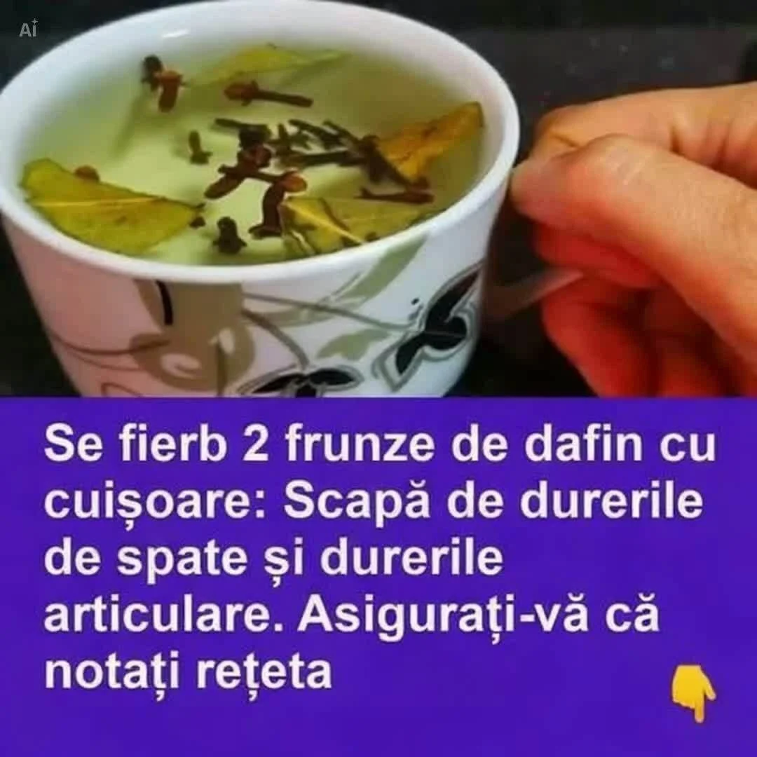 Frunze de dafin cu cuișoare pentru ameliorarea durerilor de spate și articulare