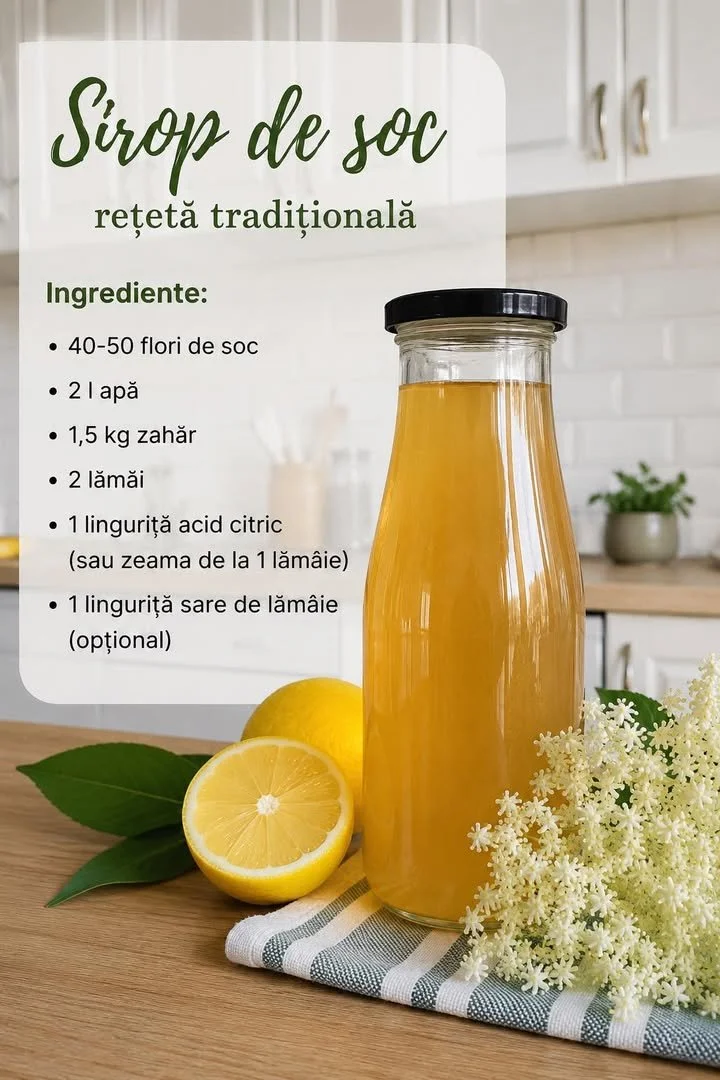 Sirop de soc de casa, bautura aromata si racoritoare de vara