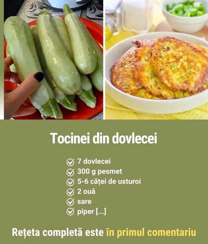 Tocinei din dovlecei proaspeți, delicioși și ușor de preparat.