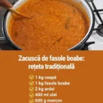 Zacuscă de fasole boabe servită într-un bol rustic
