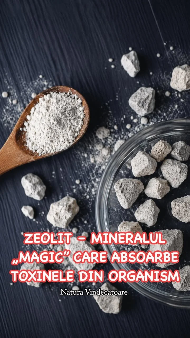 Zeolit ca detoxifiant natural care absoarbe toxinele din organism