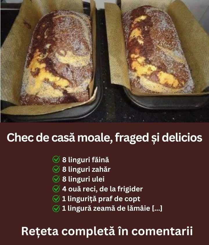 Delicios chec de casă moale și pufos proaspăt scos din cuptor