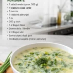 Ciorbă de Salată Verde cu Iaurt, un preparat sănătos și gourmet.