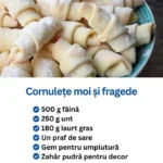 Cornulețe fragede, dulci și aromate, servite pe o farfurie elegantă.