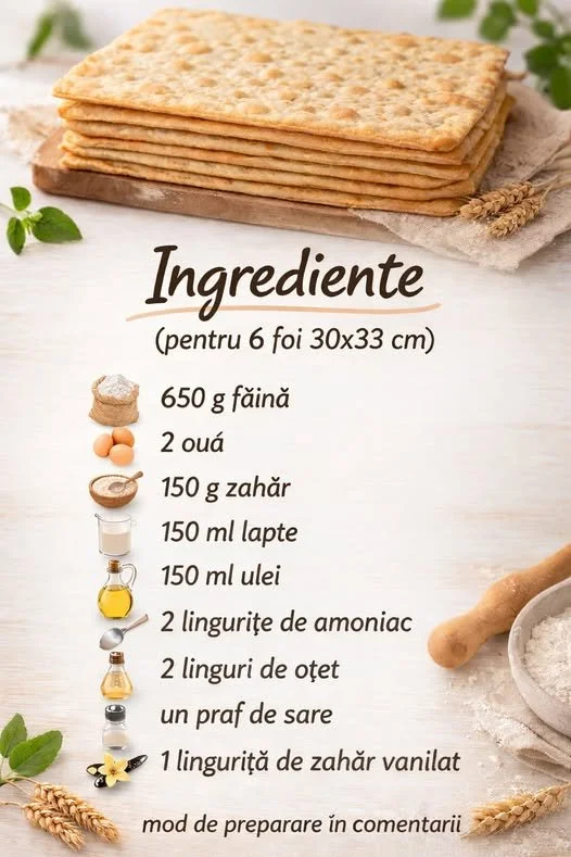 Foi pentru prăjituri delicioase și rețete variate pentru deserturi homemade