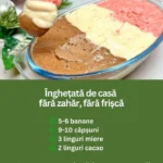 Înghețată de casă sănătoasă fără zahăr și frișcă