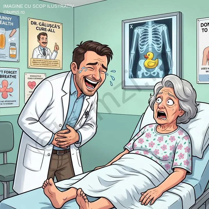 Bătrână consultându-se cu medicul despre mâncărimea intimă