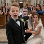 Nunta întreruptă de fiul logodnicului, moment emoționant la ceremonie.