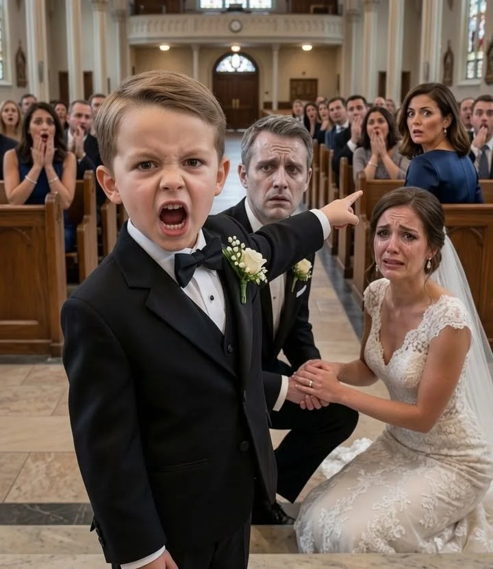 Nunta întreruptă de fiul logodnicului, moment emoționant la ceremonie.