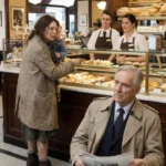 Mamă cerând un tort expirat pentru ziua fiicei sale într-o patiserie.