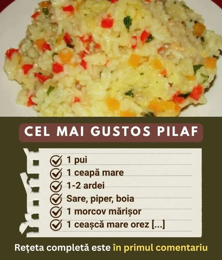 Pilaf aromat cu gust sățios, preparat delicios pentru mese copioase
