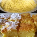 Prăjitură cu mălai și brânză dulce, delicioasă și pufoasă.