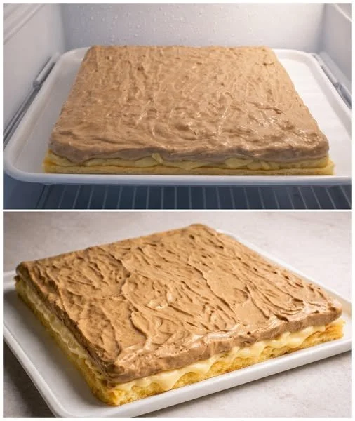 Prăjitură cu Ness delicioasă decorată cu ciocolată