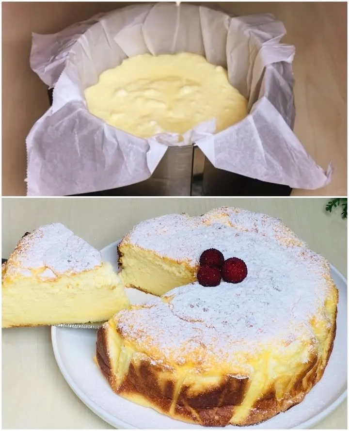 Prăjitură de iaurt proaspătă, delicioasă, făcută acasă