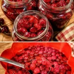 Sticlă de sirop de vișine naturală, ingredient sănătos pentru băuturi și deserturi.