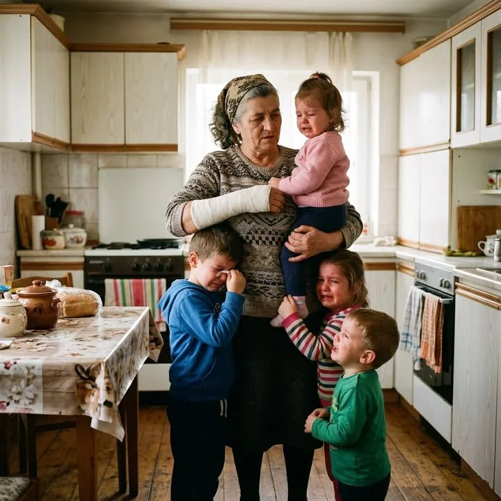 Ilustrație care redă o poveste despre familie și dificultăți legate de responsabilități parentale.
