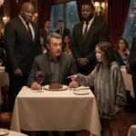 Fetiță fără adăpost într-un restaurant, provocând emoție și tăcere.
